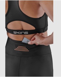 SKINS - SKINS Compression Women's Series-5 Activewear Long Tights Skyscraper Black