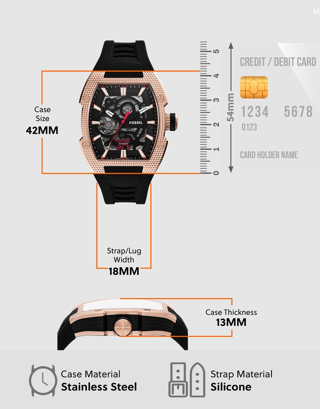 Fossil - Machine X1 Black Analogue Watch