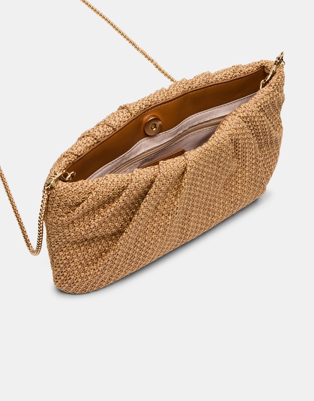 Steve Madden - BPalomaa Natural Clutch Crossbody Bag