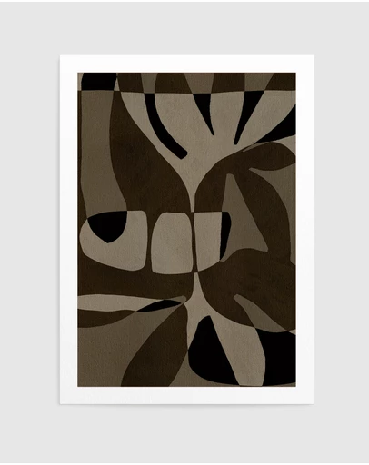 Olive et Oriel - Contour 2 by Shatha Al Dafai Art Print