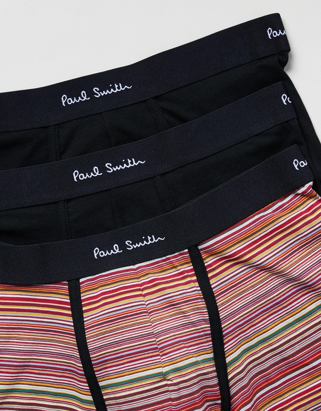 Paul Smith - 3-Pack Organic-Cotton Mixed Stripe Boxer Briefs