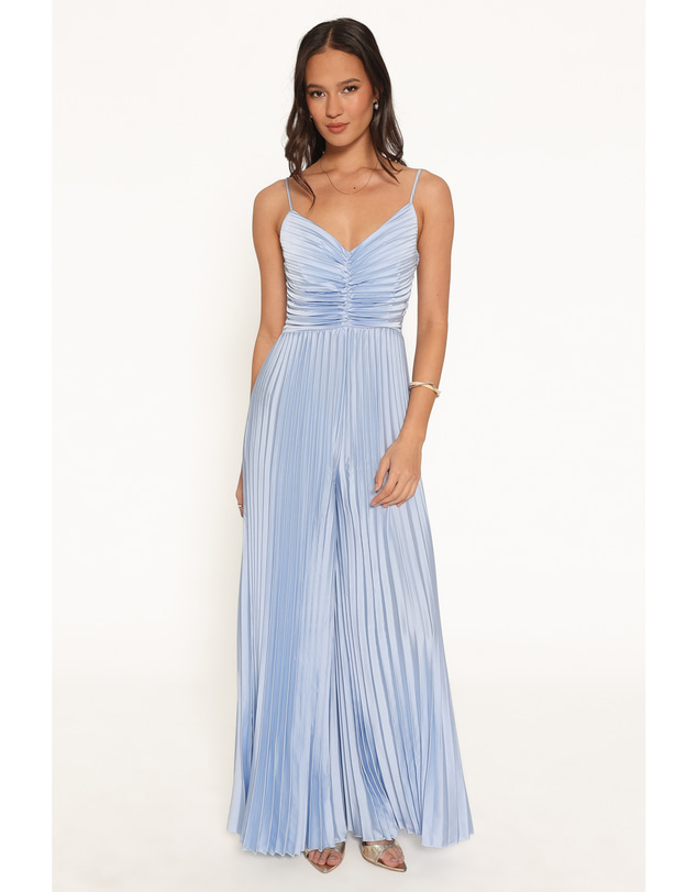 Petal & Pup - Angelique Pleated Jumpsuit - Light Blue