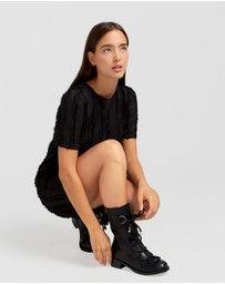 Belle & Bloom - Star Child Textured Mini Dress