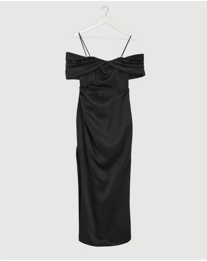 Revibe - Repaired Elliatt Manon Off The Shoulder Gown - AU 8