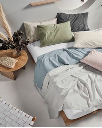 Linen House - Vienna 300TC Cotton Percale Standard Pillowcase