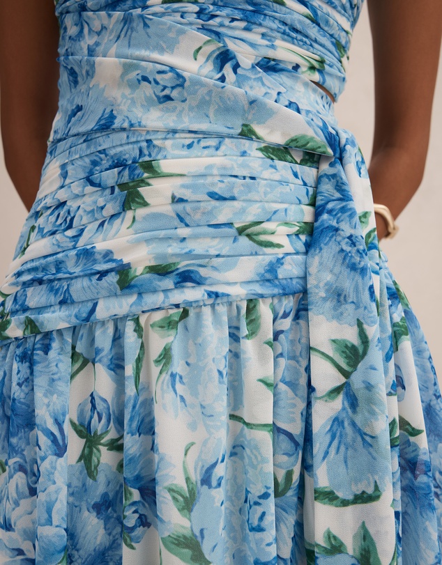 Forever New Petite - Connie Petite Ruched Asymmetrical Maxi Dress