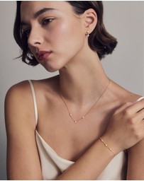 SAINT VALENTINE - Heart & Pearl Necklace - Gold
