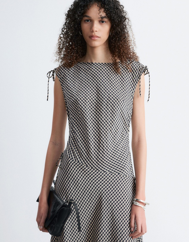 & Other Stories - Asymmetric Draped Midi Dress