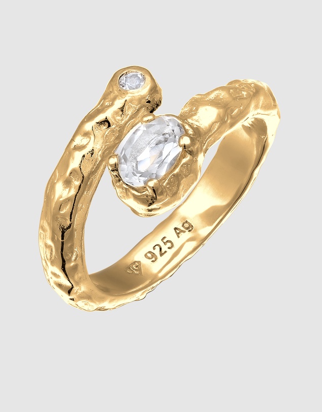 Haze & Glory - ICONIC EXCLUSIVE - Ring Homage Topaz 925 Sterling Silver - Gold
