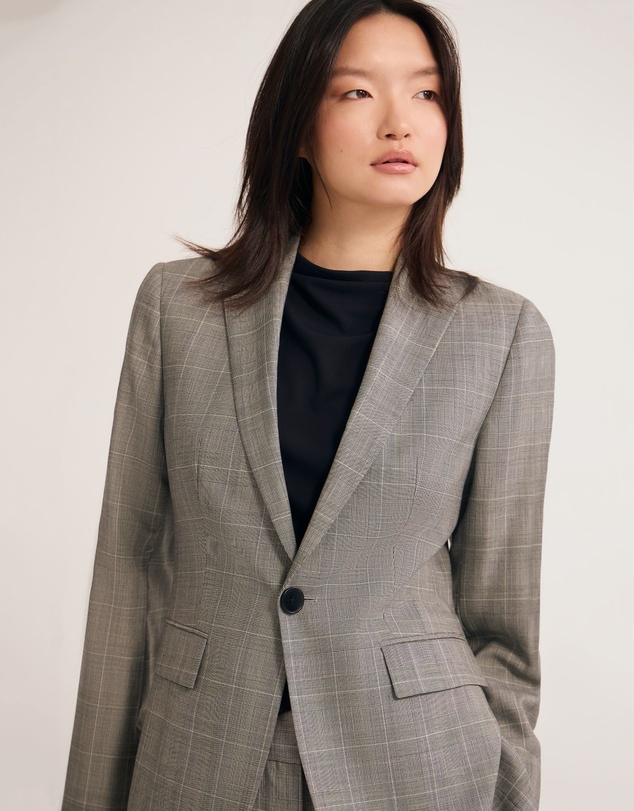 Oxford - Ebony Pure Wool Suit Jacket