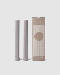 Black Blaze - Column Pillar Candle Duo
