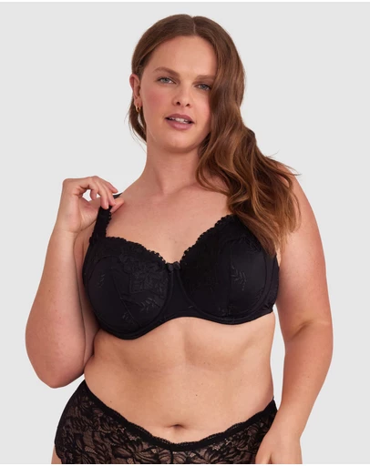 Bras N Things - Sapphire Full Cup Bra - Black