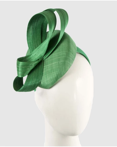 Max Alexander - Green Pillbox Racing Fascinator