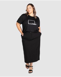 Love Your Wardrobe - Tyra Bengaline Midi Skirt