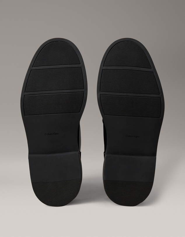 Calvin Klein - Leather Stacked Heel Boots