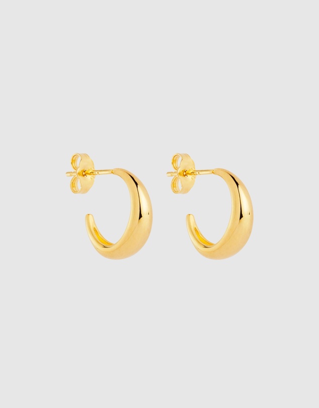 Najo - La Muse Yellow Gold Stud Earrings