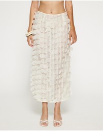 Lover - Este Ruffle Midi Skirt