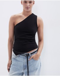 UNISON - Aus Cotton One Shoulder Top
