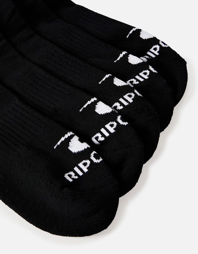 Rip Curl - Men's Brand Ankle Sock - 5 Pack