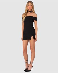 EDIKTED - Effie Fold Over Mini Dress