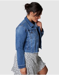 Sunday In The City - Chatterbox Crop Denim Jacket
