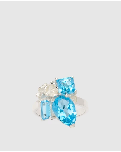 Karen Walker - Rock Garden Ring with Topaz