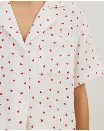 Atmos&Here - Cotton Hearts Short PJ Set