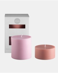 porter green - escc large pillar candle soy-blend unscented candles