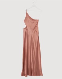 Revibe - Repaired Shona Joy La Lune Asym Gathered Maxi Dress - AU 12