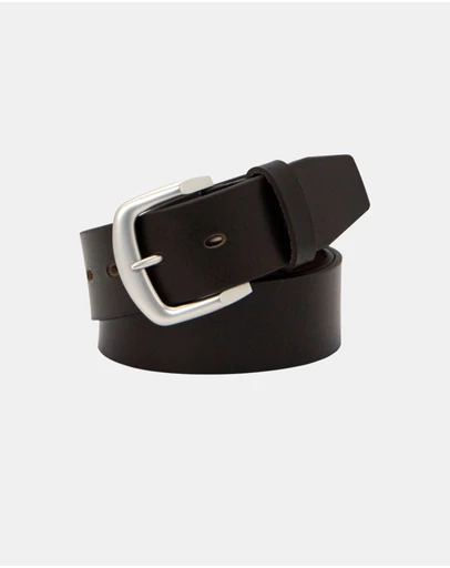 Buckle - Swag. Australian Made Full Grain Natural Leather Belt. 38mm width.
