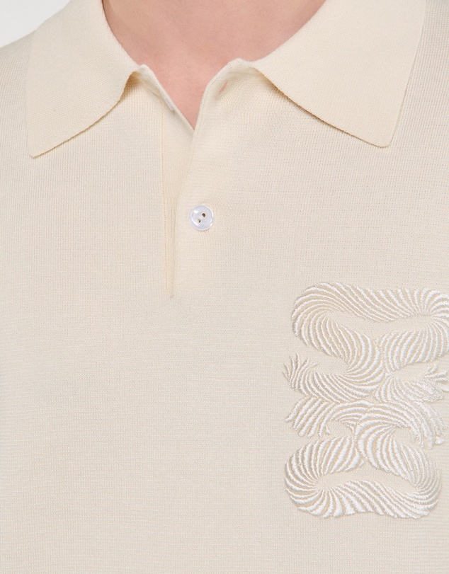 Sandro - Big 4S Rope Polo Sweater