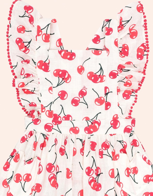 Huxbaby - Cherry Pinafore Dress - ICONIC EXCLUSIVE - Babies-Teens