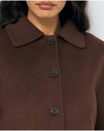 AERE - Lola Double Faced Wool Blend Coat
