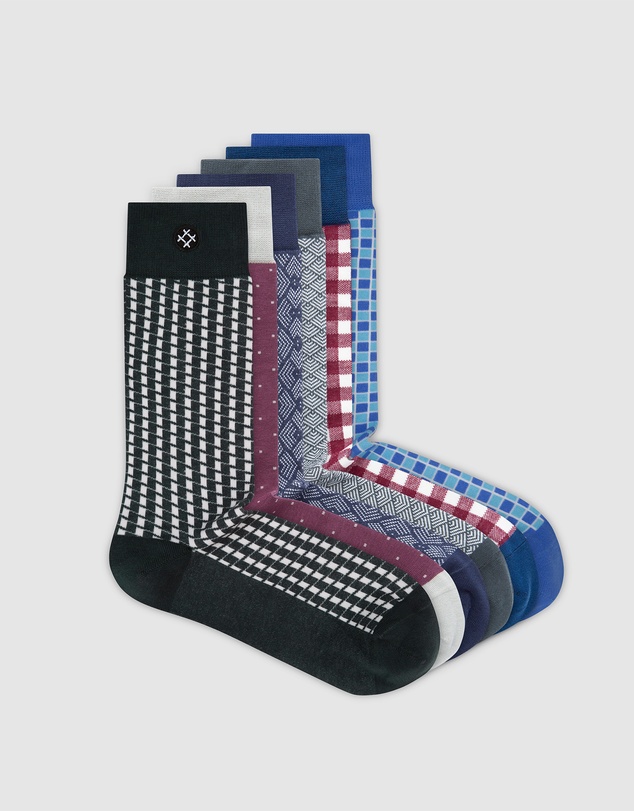 Sockdaily - Orbit 6 Pack Crew Socks