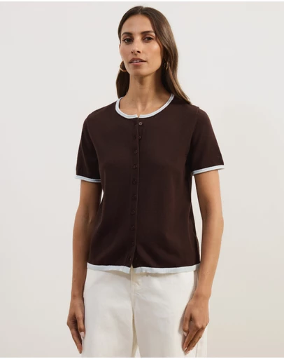 Atmos&Here - Brit Fine Knit SS Top