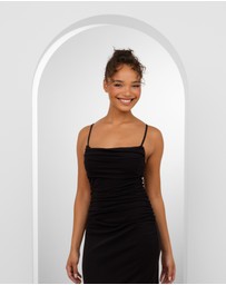 Pilgrim - Orlando Cowl Neck Mesh Gown
