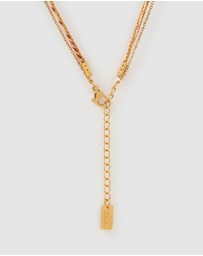 Arms Of Eve - Bubble Letter Necklace - Blush
