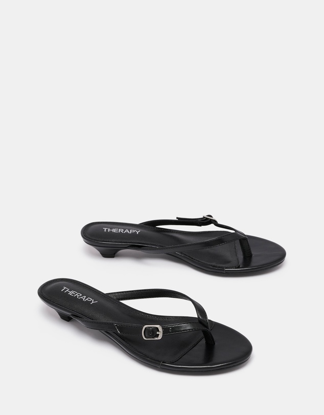 Therapy - Noir Thong Heels