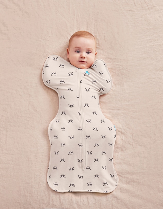 Love to Dream - Swaddle Up™ 1.0 TOG Stretch Cotton Sleepy Panda Cream