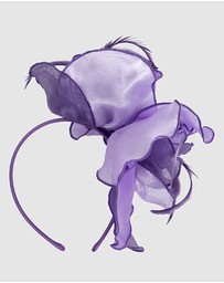 Max Alexander - Purple Lilac Organza Flower Fascinator