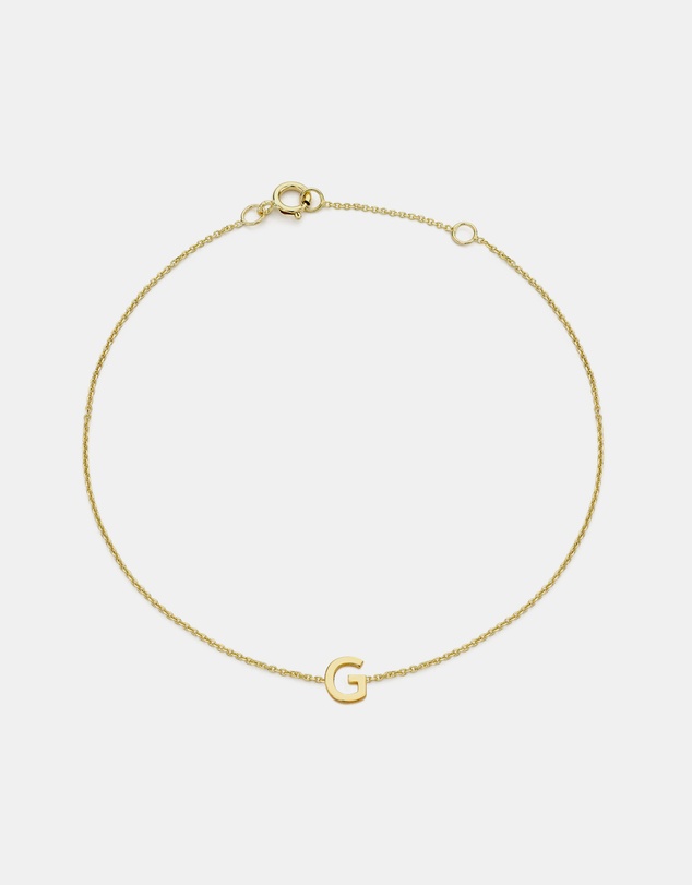 Zoe Olivia - 9K Gold Initial G Bracelet
