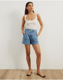 Atmos&Here - Samira Relaxed Denim Shorts