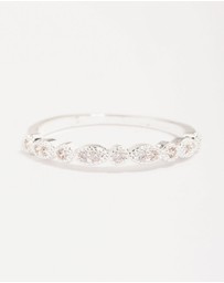 Lovisa - Silver Plated Cubic Zirconia Teardrop Stone Ring Pack