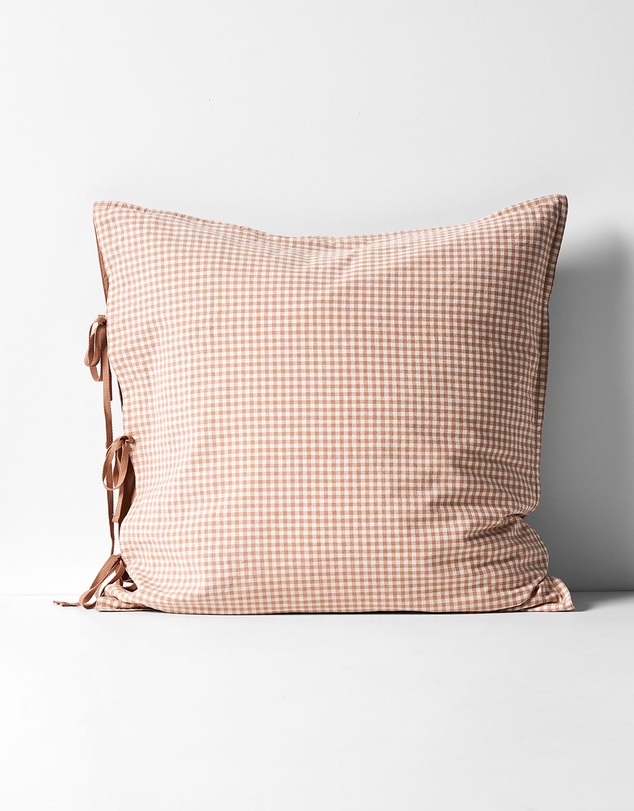 Aura Home - Mini Gingham European Pillowcase