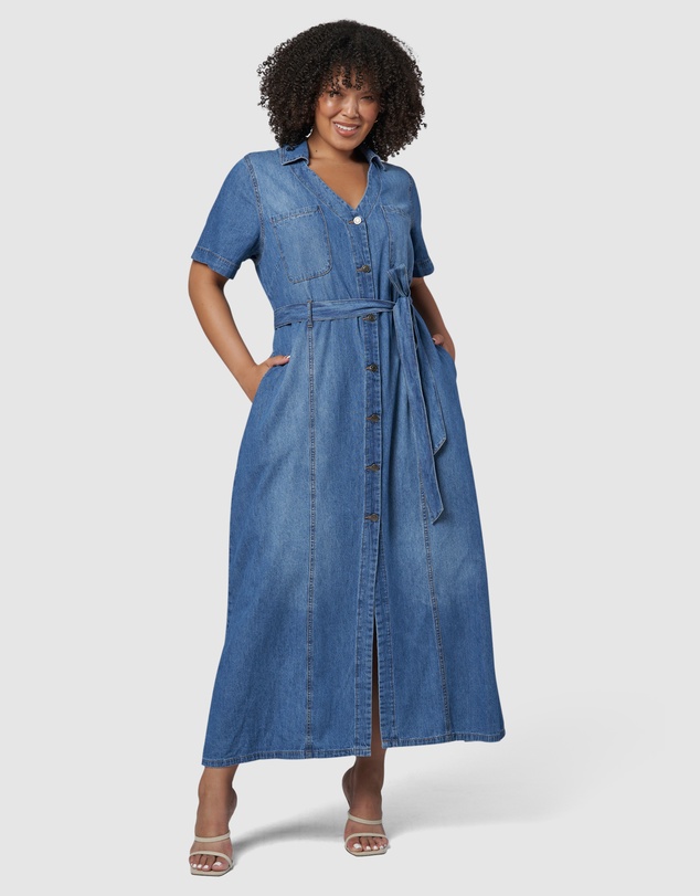 Indigo Tonic - Naomi Chambray Maxi Dress