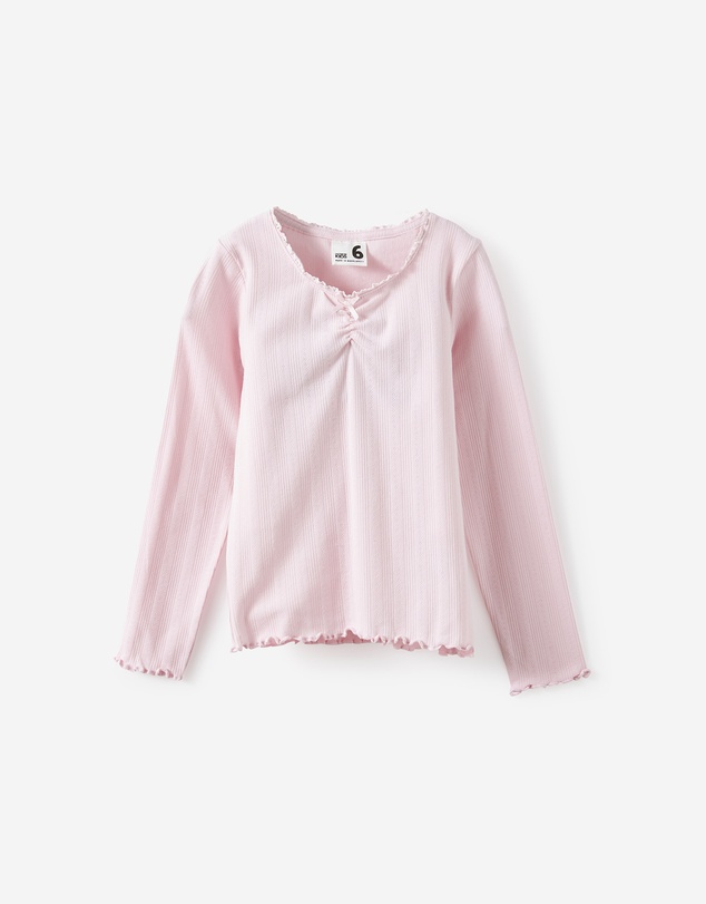Cotton On Kids - Jade Ruched Long Sleeve Top