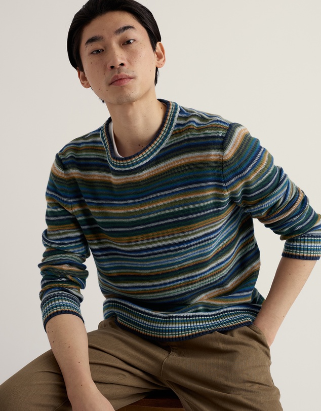 Seasalt - Seasalt Cornwall Multi Trenale Organic Cotton Striped Jumper