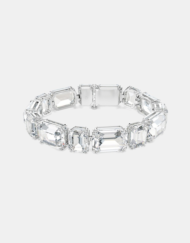 Swarovski - Millenia Bracelet, Octagon Cut, White, Rhodium-Plated