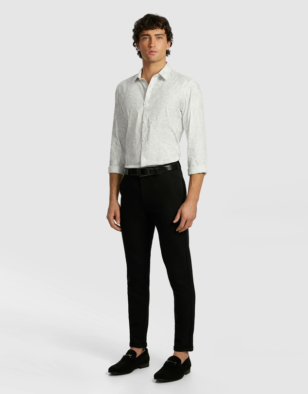 yd. - Valencia Slim Paisley Shirt