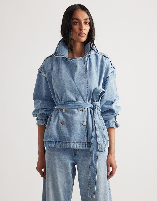 Decjuba - Eden Denim Crop Trench